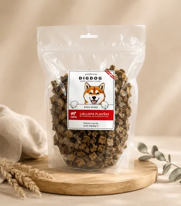 Liellopa plaušas - kubiņi 250g